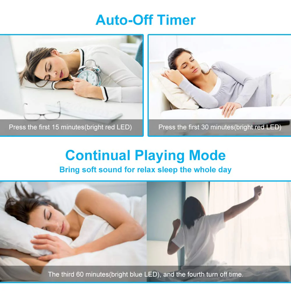 White Noise Machine Noise Sound Machine Soothing Night Light - Image 5