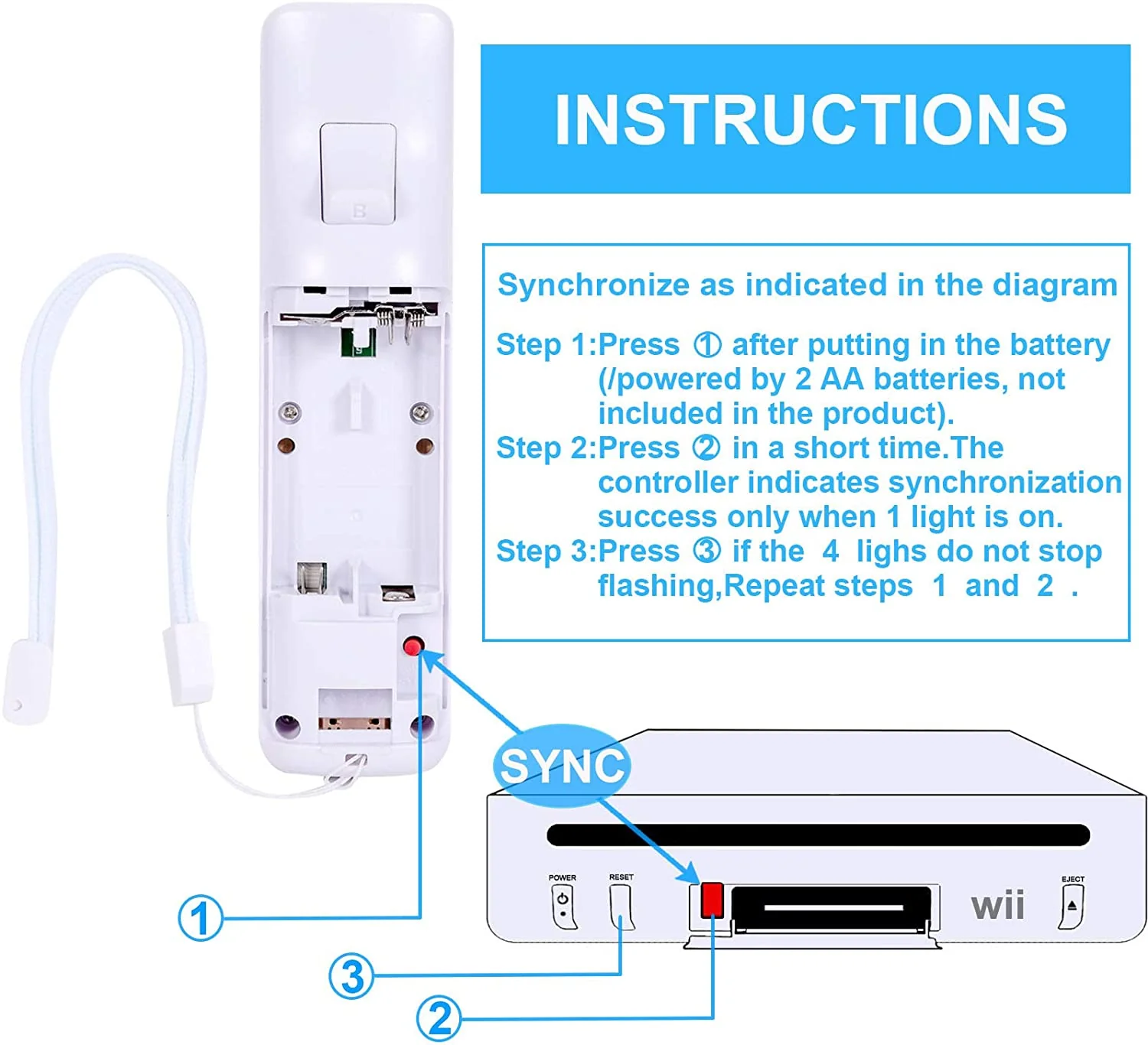 Wii Remote Controller with Nunchuk - Image 7