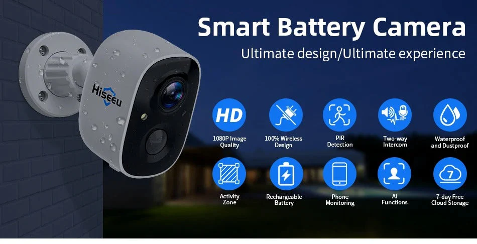 Hiseeu 1080P Wireless Security Camera - Image 3