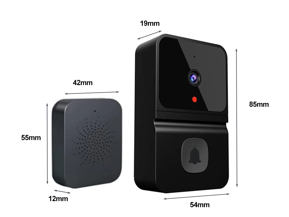 Wireless Doorbell Camera-Black - Image 5