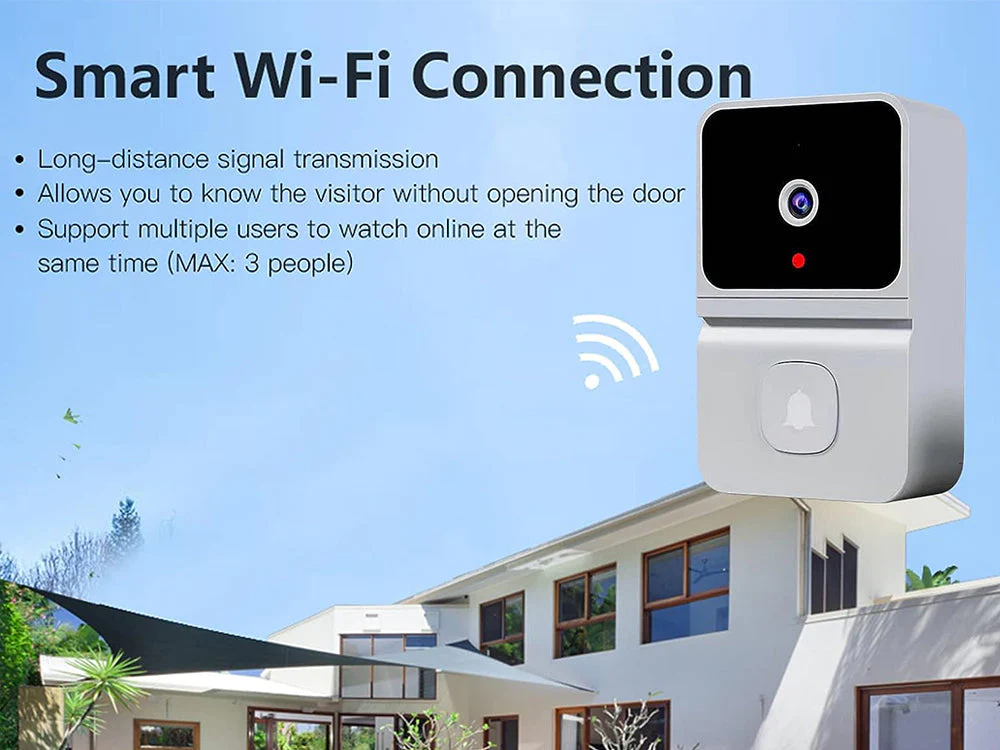 Wireless Doorbell Camera-White - Image 3