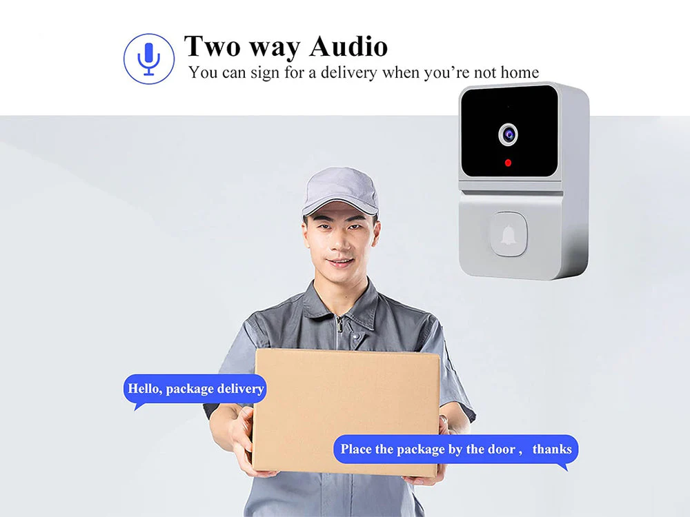 Wireless Doorbell Camera-White - Image 4