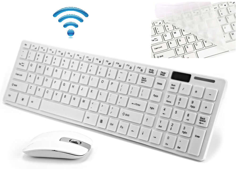Wireless Keyboard Mouse  White - Image 5