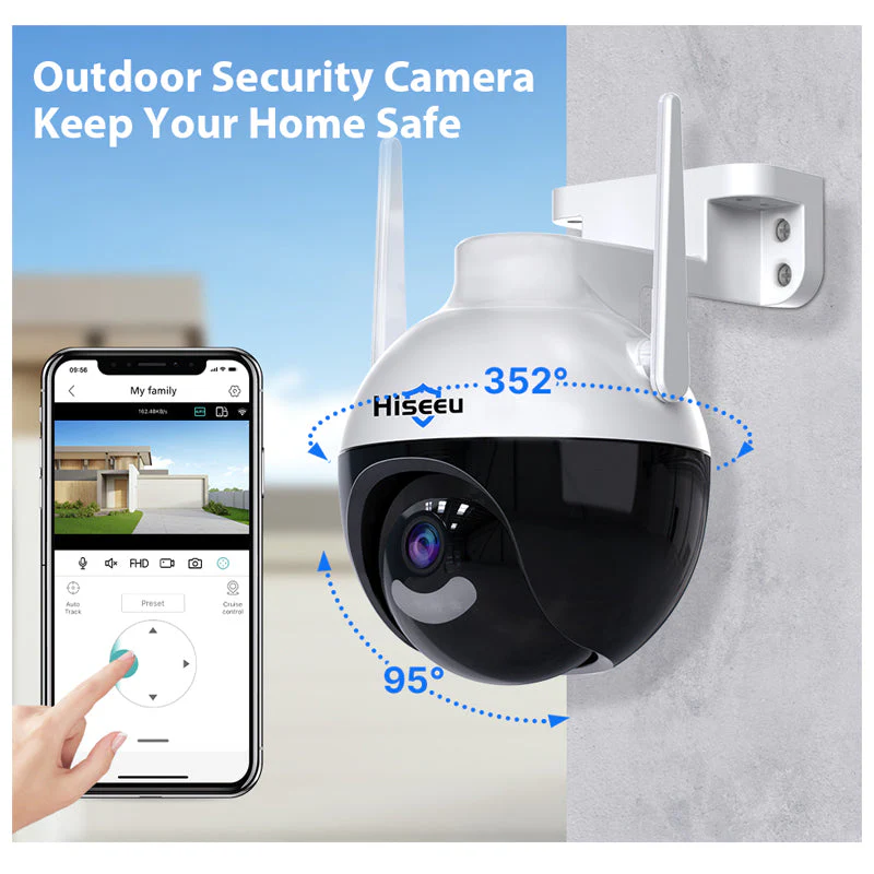 4MP Hiseeu Security Camera HD Surveillance with Human Detection - Image 9