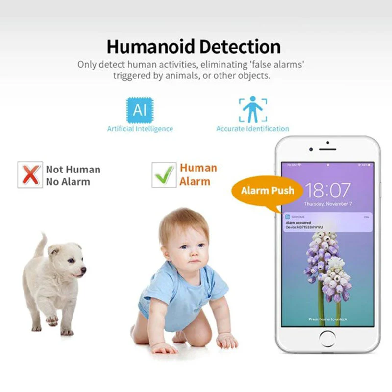 1080P AI Smart WiFi Security Camera – Motion Tracking & Two-Way Audio - Image 7