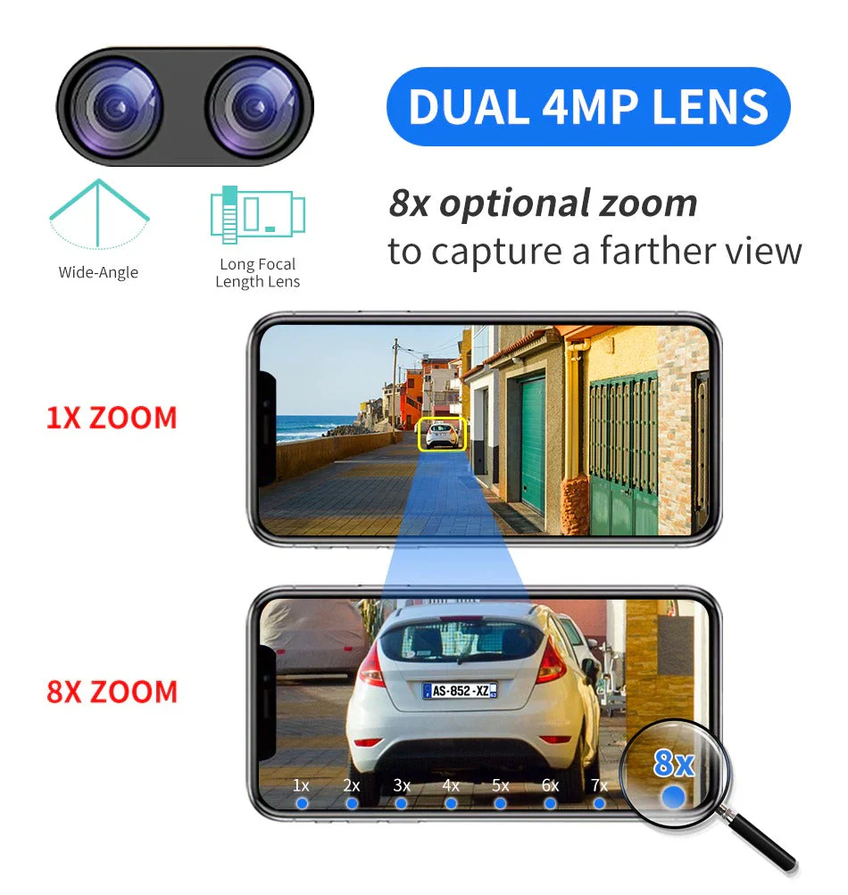 Hiseeu 4K 8MP PTZ IP Camera Outdoor WiFi - Image 6