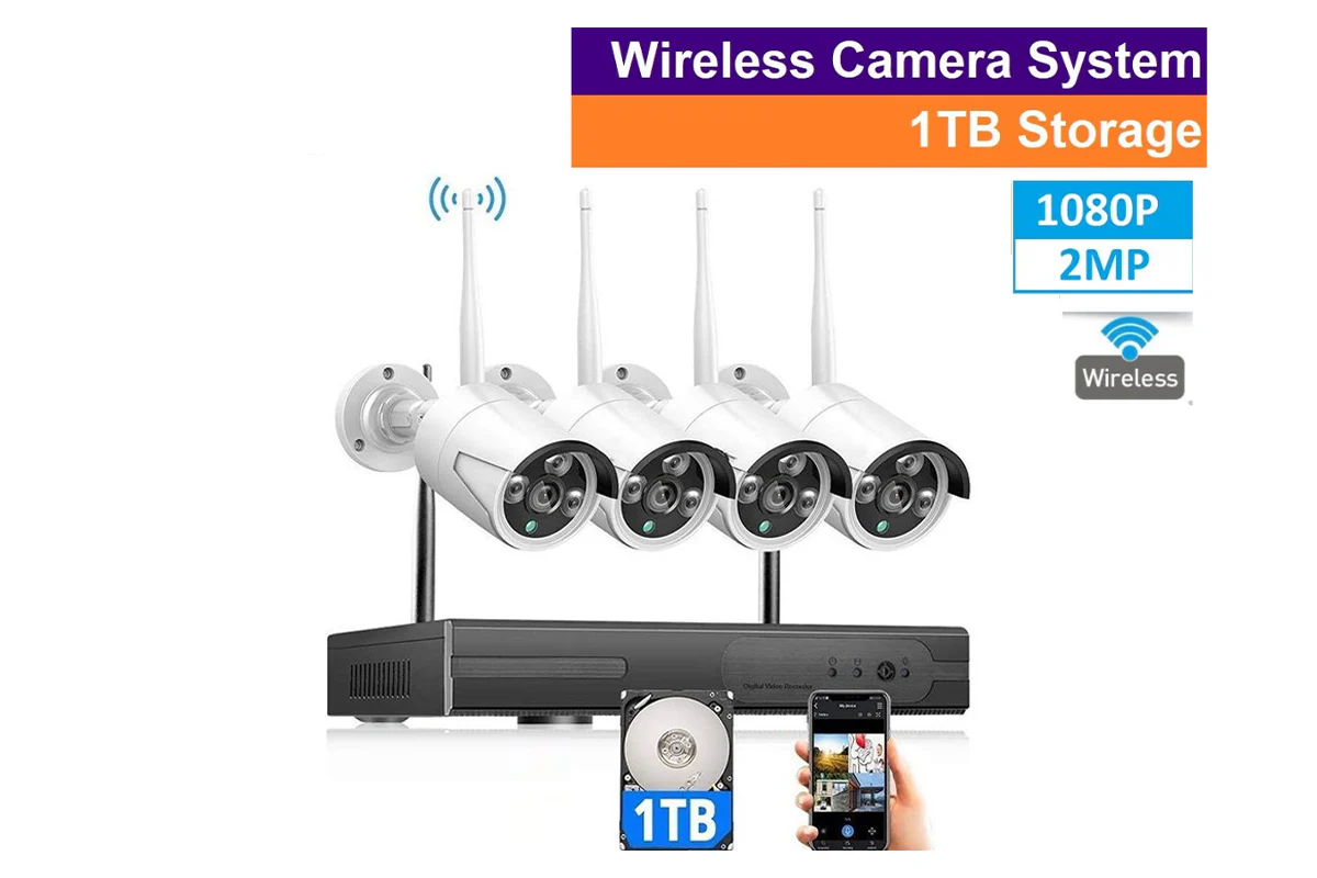 Wireless Security Camera system with 4 Cameras - Image 3