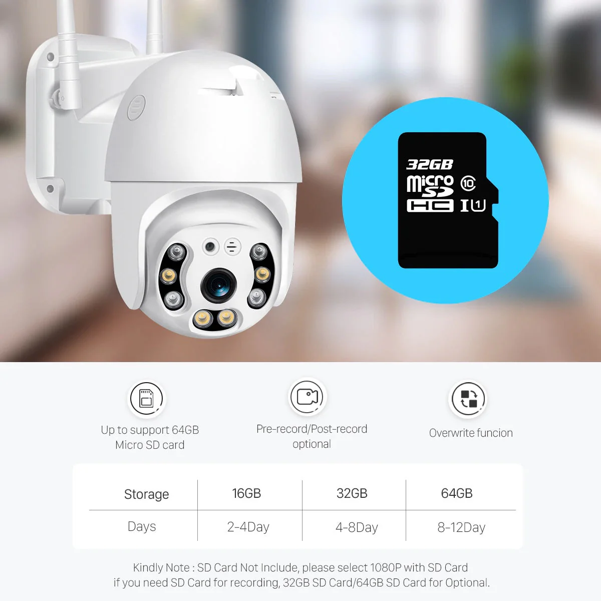 Wireless Security Camera with Indoor/Outdoor Night Vision - Image 3