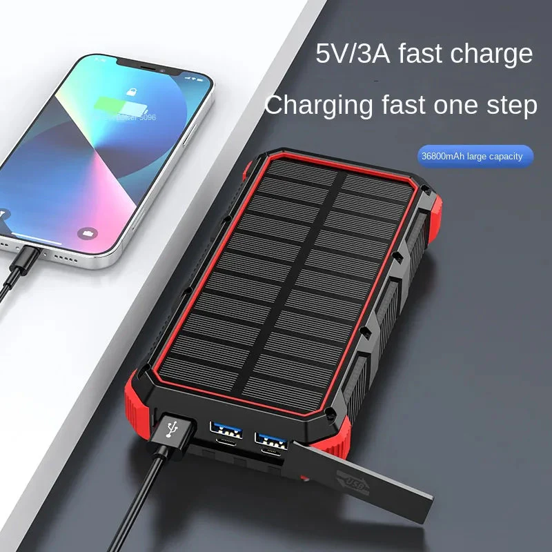 Wireless Solar Power Bank 36800mAh - Image 4