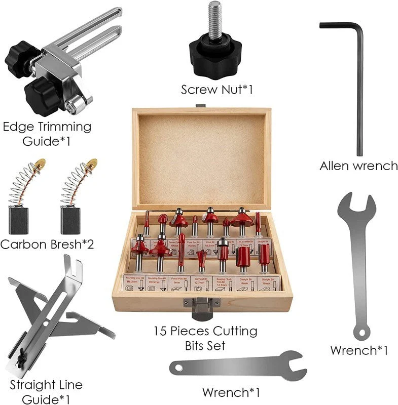 Wood Router Tool with Woodworking Bit - Image 5