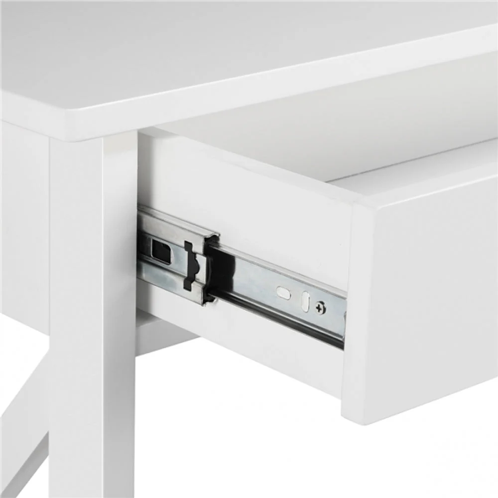 Wooden Console Table with 1 Drawer and 2 Open Shelves - Image 6