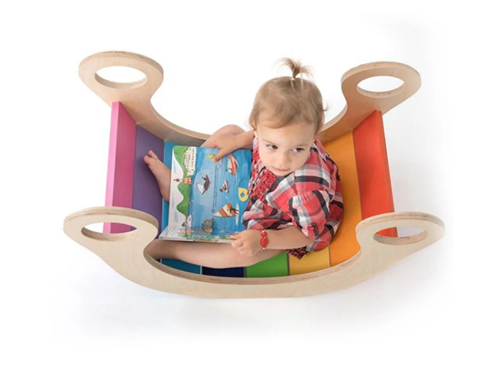 Wooden Rainbow Rocker Board - Image 2