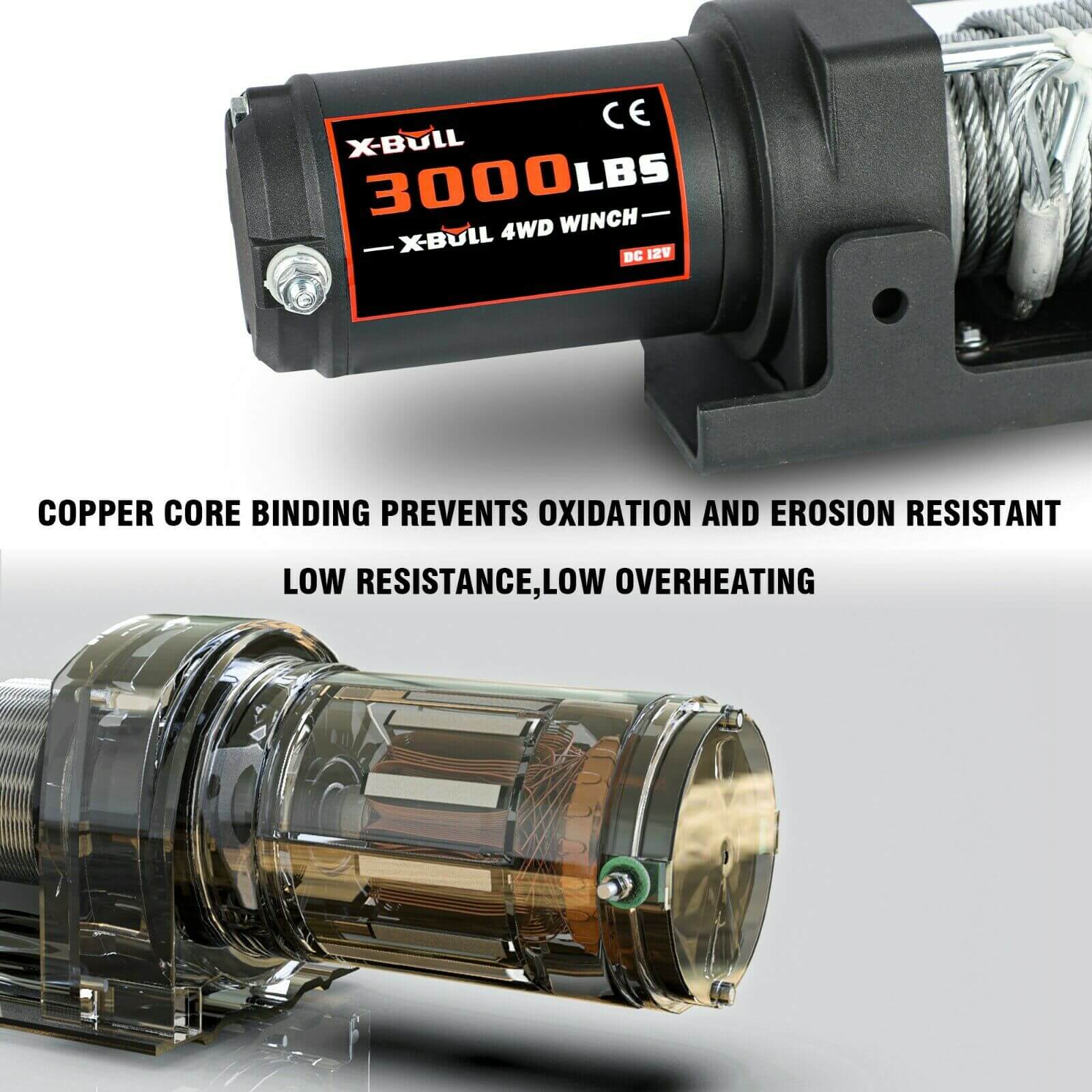 X-BULL Electric Winch 12V 3000lbs - Image 8