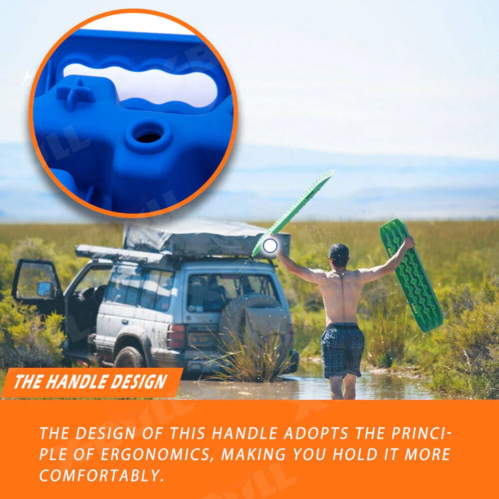 Recovery Tracks X-BULL – 3rd Gen Traction Boards for Sand Mud Snow 4WD Blue - Image 7