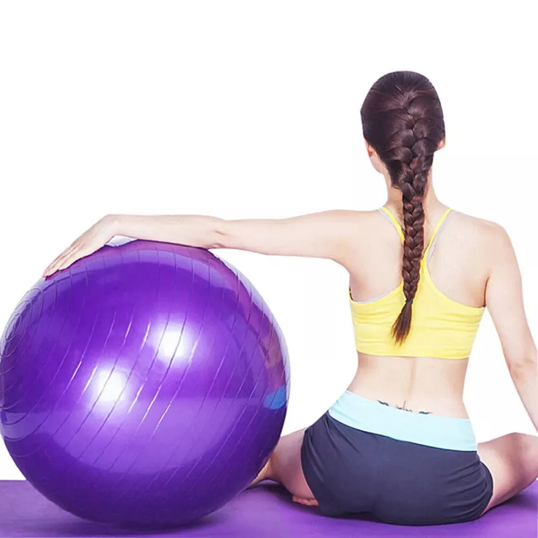 Yoga Balance Ball Fitness Shaping Sitting Ball 75cm (Purple) - Image 2