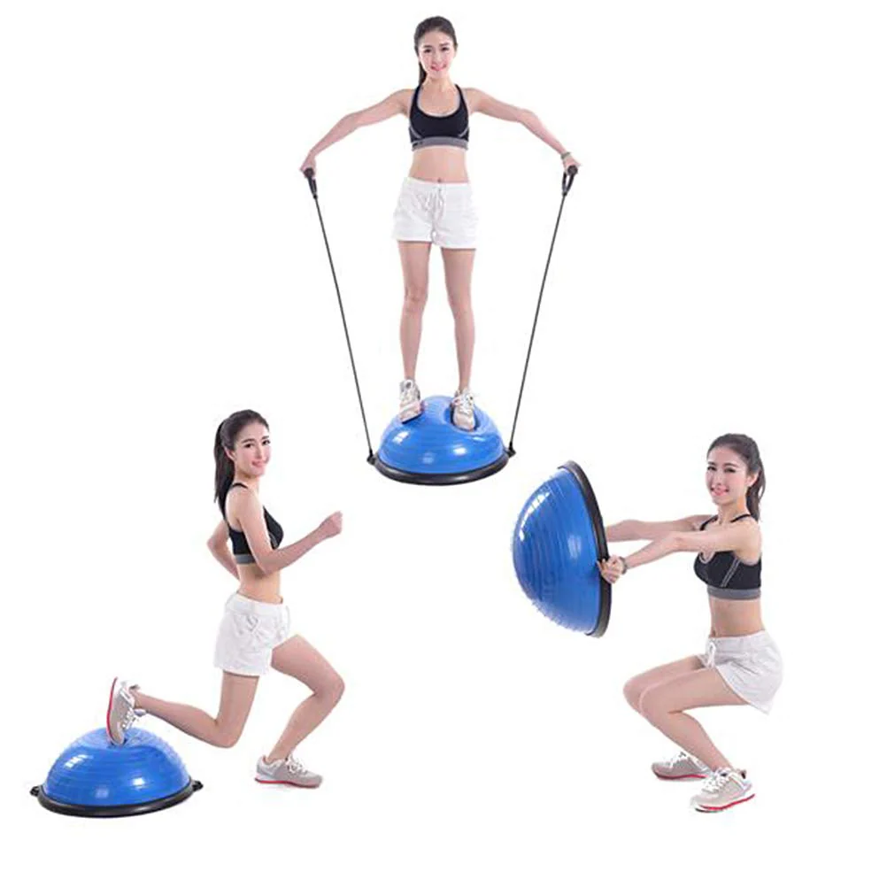 Yoga Balance Trainer Ball with Resistance Bands - Image 4